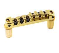 Musiclily 51.5mm Locking Roller Saddle Bridge Guitar Tune-O-Matic Bridge for Epiphone Les Paul SG Style Electric Guitar,Gold