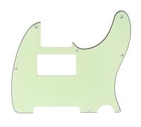 Musiclily 8 Hole Humbucker Tele Pickguard HH Scratch Plate for Fender USA/Mexican Standard Telecaster Modern Style Electric Guitar,3Ply Mint