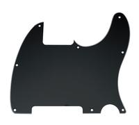 Musiclily 8 Hole Tele Pickguard Blank for Fender USA/Mexican Telecaster Esquire Guitar, 3Ply Black