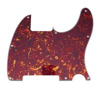 Musiclily 8 Hole Tele Pickguard Blank for Fender USA/Mexican Telecaster Esquire Guitar, 4Ply Vintage Tortoise