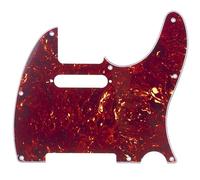 Musiclily 8 Hole Tele Pickguard Scratch Plate for Fender USA/Mexican Standard Telecaster Modern Style Electric Guitar, 4Ply Vintage Tortoise