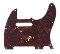 Musiclily 8 Hole Tele Pickguard Scratch Plate for Fender USA/Mexican Standard Telecaster Modern Style Electric Guitar, 4Ply Tortoise Shell