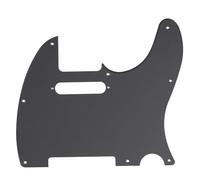 Musiclily 8 Hole Tele Pickguard Scratch Plate for Fender USA/Mexican Standard Telecaster Modern Style Electric Guitar, 1Ply Matte Black