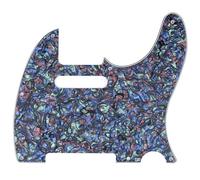 Musiclily 8 Hole Tele Pickguard Scratch Plate for Fender USA/Mexican Standard Telecaster Modern Style Electric Guitar, 4Ply Abalone Shell