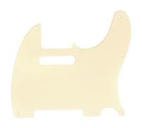 Musiclily 8 Hole Tele Pickguard Scratch Plate for Fender USA/Mexican Standard Telecaster Modern Style Electric Guitar, 1Ply Cream
