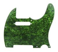 Musiclily 8 Hole Tele Pickguard Scratch Plate for Fender USA/Mexican Standard Telecaster Modern Style Electric Guitar, 4Ply Green Pearl