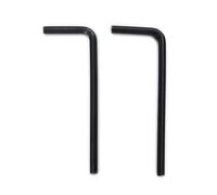 Musiclily Basic 1/8" Steel Guitar Allen Key Hex Wrench for USA Standard Fender Truss Rod Adjustment, Black (Set of 2)