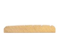 Musiclily Basic 42mm Slotted Guitar Brass Nut for Strat Tele Style Electric Guitar, 42x3.5x6mm