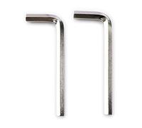 Musiclily Basic Metric 5mm Steel Guitar Truss Rod Allen Key Hex Wrench, Nickel (Set of 2)