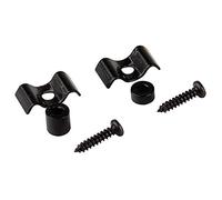 Musiclily Flat Wavy Vintage Style Guitar String Tree Guides Retainer for Fender Stratocaster Tele Parts, Black (Pack of 4)