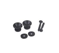 Musiclily Guitar Metal Medium Strap Buttons End Pins forElectric Acoustic Guitar Bass Ukulele,Black (Set of 2)