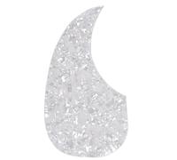 Musiclily Left Handed Self Adhesive Teardrop Acoustic Guitar Pickguard for Martin D28 Style guitar, White Pearl