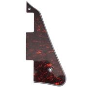 Musiclily LP Guitar Pickguard Scratch Plate for USA Les Paul Modern Style Electric Guitar,4Ply Red Tortoise