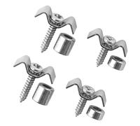 Musiclily Metal Vintage String Trees Flat Wavy String Guides Retainers for Strat Tele Style Electric Guitar, Chrome(Set of 2)