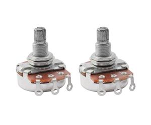 Musiclily Metric Full Size 18mm Split Shaft Pots A500K Guitar Potentiometers (2 Pieces)