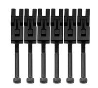 Musiclily Pro 10.8mm Double Locking System Tremolo Locked Saddles Set for Floyd Rose Tremolo Bridge Electric Guitar, Black