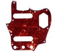 Musiclily Pro 10-Hole 65 60s Vintage Style Guitar Pickguard for Fender American Jaguar, 4Ply Vintage Tortoise