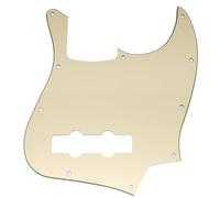 Musiclily Pro 10 Hole J Bass Pickguard 3Ply Cream | for Fender American/Mexican Made Standard Jazz Bass