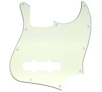 Musiclily Pro 10 Hole J Bass Pickguard 3Ply Mint Ivory | for Fender American/Mexican Made Standard Jazz Bass