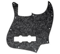 Musiclily Pro 10 Hole J Bass Pickguard 4Ply Black Pearl | for Fender American/Mexican Made Standard Jazz Bass