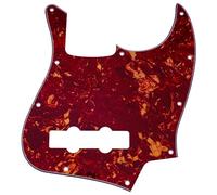 Musiclily Pro 10 Hole J Bass Pickguard 4Ply Vintage Tortoise | for Fender American/Mexican Made Standard Jazz Bass