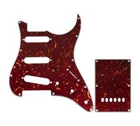 Musiclily Pro 10-Hole ST Guitar Pickguard and Backplate Set for Tagima TG-530 Strat Style SSS Electric Guitar, 4ply Vintage Tortoise