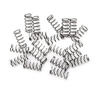 Musiclily Pro 10x4.5mm Stainless Steel Saddle Springs for Strat Tele Electric Guitar Bridge, Original Color (Set of 20)
