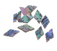 Musiclily Pro 11.5mm Natural Paua Abalone Shell Diamonds Snowflake Guitar Fretboard Inlay Dots (Set of 10)
