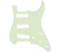Musiclily Pro 11-Hole 60s 64 Vintage Style Strat SSS Pickguard for American Stratocaster Guitar, 3Ply Mint Green