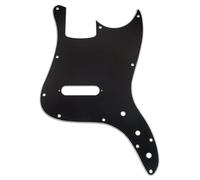 Musiclily Pro 11-Hole Bass Pickguard for Squier Sonic Bronco Bass, 3Ply Black