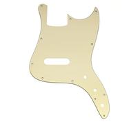 Musiclily Pro 11-Hole Bass Pickguard for Squier Sonic Bronco Bass, 3Ply Cream