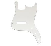 Musiclily Pro 11-Hole Bass Pickguard for Squier Sonic Bronco Bass, 3Ply White