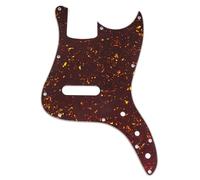 Musiclily Pro 11-Hole Bass Pickguard for Squier Sonic Bronco Bass, 4Ply Tortoise Shell