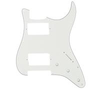Musiclily Pro 11 Hole HH Guitar ST Pickguard Humbuckers 3Ply Aged White | for American/Mexican Fender Standard Strat Modern Style Guitar