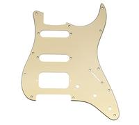 Musiclily Pro 11-Hole HSS Pickguard for Squier Sonic ST Guitar 3Ply Cream
