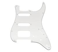 Musiclily Pro 11-Hole HSS Pickguard for Squier Sonic ST Guitar 3Ply White | for Strat