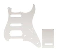 Musiclily Pro 11-Hole HSS ST Guitar Pickguard Backplate Set Transparent