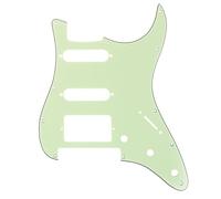 Musiclily Pro 11-Hole HSS Strat Pickguard Modern Style Scratch Plate for American/Mexican Fender Stratocaster Floyd Rose Bridge Cut Electric Guitar,3Ply Mint Green