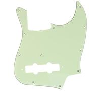 Musiclily Pro 11-Hole J Bass Pickguard for JPN Fender Japan 4-String Jazz Bass, 3Ply Mint Green