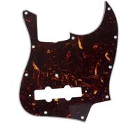 Musiclily Pro 11-Hole J Bass Pickguard for JPN Fender Japan 4-String Jazz Bass, 4Ply Tortoise Shell