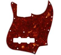 Musiclily Pro 11-Hole J Bass Pickguard for JPN Fender Japan 4-String Jazz Bass, 4Ply Vintage Tortoise