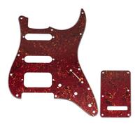Musiclily Pro 11-Hole ST Guitar Pickguard and Backplate Set for Squier Sonic Strat HSS Electric Guitar, 4ply Vintage Tortoise
