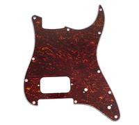 Musiclily Pro 11-Hole ST Guitar Pickguard for Squier Sonic Strat HT H Electric Guitar, 4ply Red Tortoise