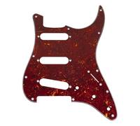 Musiclily Pro 11-Hole ST Guitar Pickguard for Squier Sonic Strat SSS Electric Guitar, 4ply Vintage Tortoise