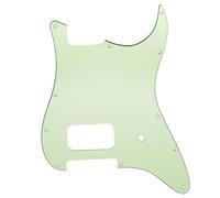 Musiclily Pro 11 Holes Electric Guitar Pickguard, 3Ply Mint Green | Single Uncovered Humbucker and Pot Slot, For USA/Mexico Fender Tom Delonge Strat Style Electric Guitar