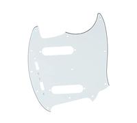 Musiclily Pro 12-Hole Guitar Pickguard for Fender American Mustang, 3Ply Parchment