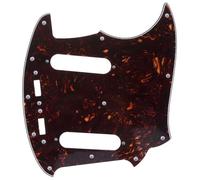 Musiclily Pro 12-Hole Guitar Pickguard for JPN Fender Japan Mustang, 4Ply Tortoise Shell