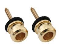 Musiclily Pro 12mm Steel Strap Buttons End Pins for Electric Acoustic Classical Guitar Ukulele, Gold (Set of 2)