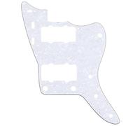 Musiclily Pro 13-Hole 65 60s Vintage Guitar Pickguard for Fender American Jazzmaster, 4Ply White Pearl