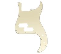 Musiclily Pro 13-Hole Bass Pickguard for SQ Affinity PJ Precision Bass, 3Ply Cream